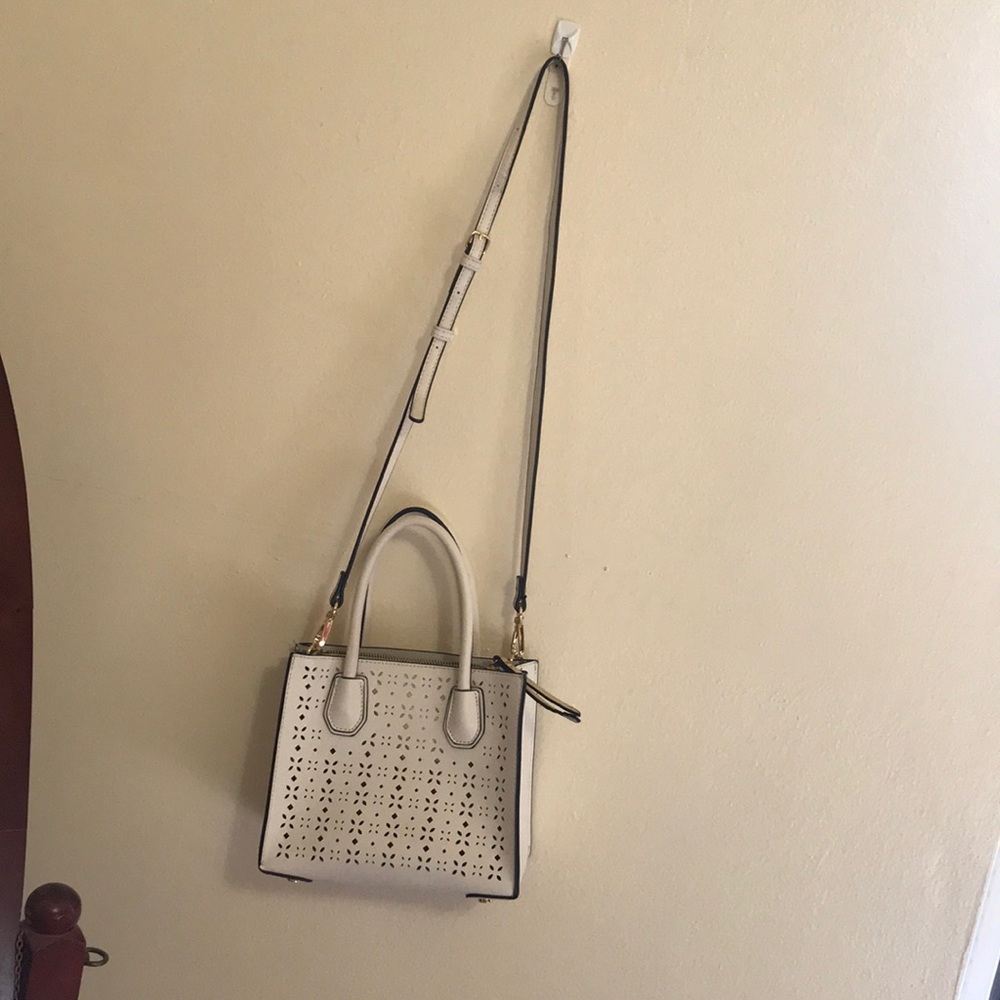 Boutique White cutout purse!